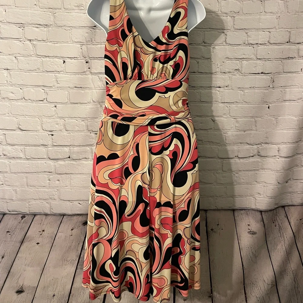 Rabbit Rabbit Rabbit mod print dress size 4 - Picture 4 of 9